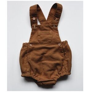 The Simple Folk | Cowgirl Prairie Corduroy Bloomer Romper Rust | Girls 8 - 9 Yrs